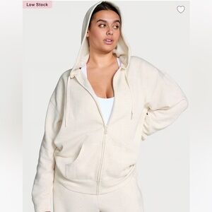 Victoria Secret Cotton Fleece Full-Zip Hoodie